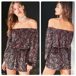 Urban Outfitters | Ecote Burnout Paisley Romper